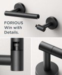 Matte Black Wall-Mounted Toilet Paper Holder