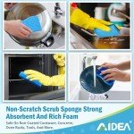 AIDEA Non-Scratch Cleaning Sponge 24 Count Set