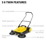 Kärcher S 6 Twin Walk-Behind Outdoor Sweeper