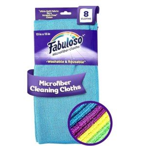 Fabuloso Lint-Free Microfiber Cloths - 8 Pack