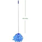Adjustable Mop Handle with 2 Microfiber Mop Heads