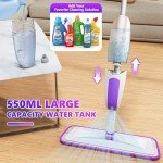 Sevenmax Microfiber Spray Mop with 3 Washable Pads