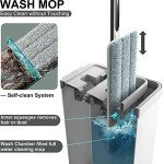 BOSHENG Flat Mop and Bucket Set with Wringer