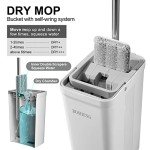 BOSHENG Flat Mop and Bucket Set with Wringer