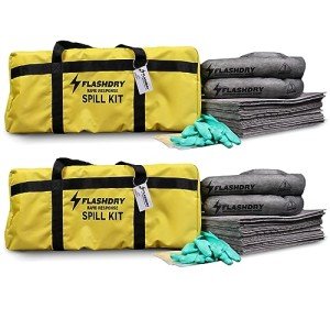 2-Pack Flashdry Portable Spill Kits with Accessories