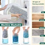 Mop and Bucket Set with Wringer and Microfiber Pads