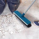 16-Inch Outdoor Push Broom with Rubber Squeegee