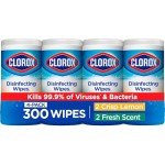 Clorox Bleach-Free Disinfecting Wipes, 75 Count (4-Pack)
