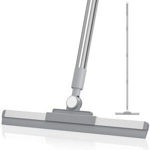 180° Rotating Floor Squeegee with 52'' Handle