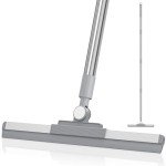 180° Rotating Floor Squeegee with 52'' Handle