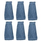KLEEN HANDLER Heavy Duty Mop Head Refills - 6 Pack