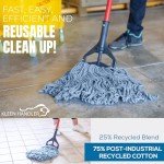 KLEEN HANDLER Heavy Duty Mop Head Refills - 6 Pack