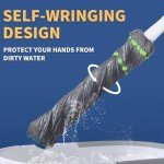 BOOMJOY Self-Wringing Mop with Microfiber Refill Heads