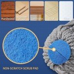 BOOMJOY Self-Wringing Mop with Microfiber Refill Heads