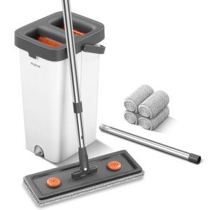Mop and Bucket Set with Wringer and 4 Pads