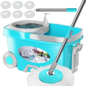 FunClean 360 Spin Mop & Bucket Set - Blue