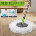 Pedal Spin Mop Bucket System with 3 Pads