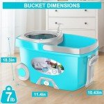 FunClean 360 Spin Mop & Bucket Set - Blue