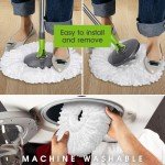 Pedal Spin Mop Bucket System with 3 Pads
