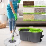 Pedal Spin Mop Bucket System with 3 Pads