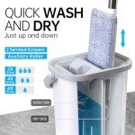 TODAYGO Mop and Bucket Set with Microfiber Pads