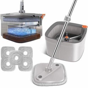 Duitwell 360° Spin Mop and Bucket Set