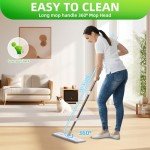 360° Rotating Mop and Bucket Set with Wringer