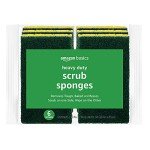 Heavy Duty Sponges – 6 Pack by Amazon Basics