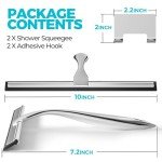 All-Purpose Stainless Steel Shower Squeegee - 2 Pack