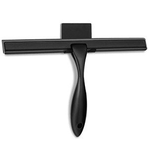 HIWARE 10-Inch All-Purpose Shower Squeegee - Black