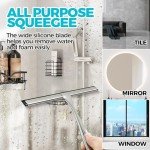 All-Purpose Stainless Steel Shower Squeegee - 2 Pack