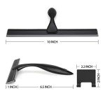 HIWARE 10-Inch All-Purpose Shower Squeegee - Black
