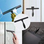 HIWARE 10-Inch All-Purpose Shower Squeegee - Black
