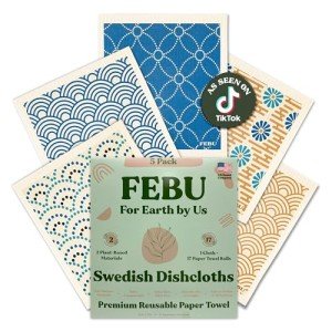 Swedish Dishcloths 5-Pack | Reusable & Biodegradable