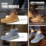 Men's Steel Toe Slip-On Safety Work Boots