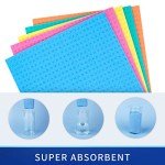 MR.SIGA Multi-Color Reusable Dish Cloths, 10 Pack