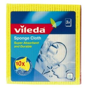 Vileda Super Absorbent Sponge Cloths - 3 Pack