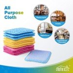 12 Pack Dual-Sided Kitchen Scrub & Wipe Cloths