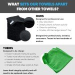 50-Pack of 12" x 12" Black Microfiber Cloths