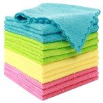 12 Pack Multicolor Microfiber Cleaning Cloths