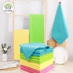 12 Pack Multicolor Microfiber Cleaning Cloths