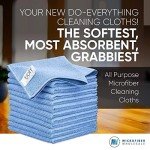 Multi-Surface Microfiber Cleaning Cloths - 12 Pack
