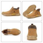 Men's Steel Toe Slip-On Safety Work Boots