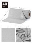 Microfiber Cleaning Cloth Roll - 40 Pack