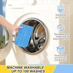 Blue Microfiber Mop Pads - 3 Pack Replacement Heads