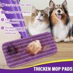6 Pack Reusable Microfiber Mop Pads for Floors