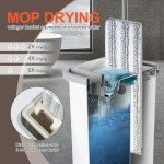 Hands-Free Mop and Bucket Set with Microfiber Pads