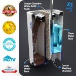 X3 Mop XL: 3-Chamber Flat Mop & Bucket Set