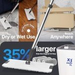 X3 Mop XL: 3-Chamber Flat Mop & Bucket Set