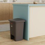 Rubbermaid 8.25-Gallon Step-On Trash Can - Gray
